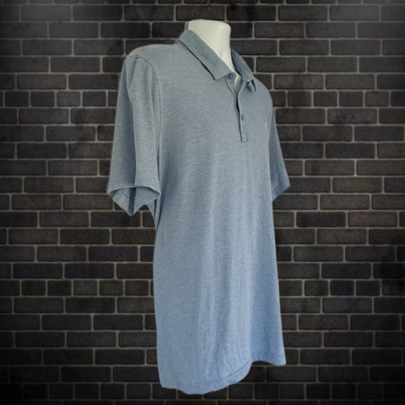Travis Mathew The Zinna Polo Heather Light Blue. Size XXL - Picture 3 of 10